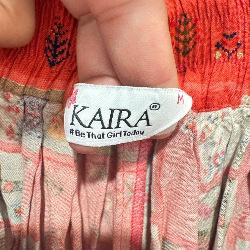 Kaira Patchwork Capris Womens Medium Colorful Lea… - image 7